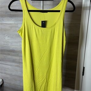 Nally & Millie Neon Yellow Scoop Neck Tank 1065